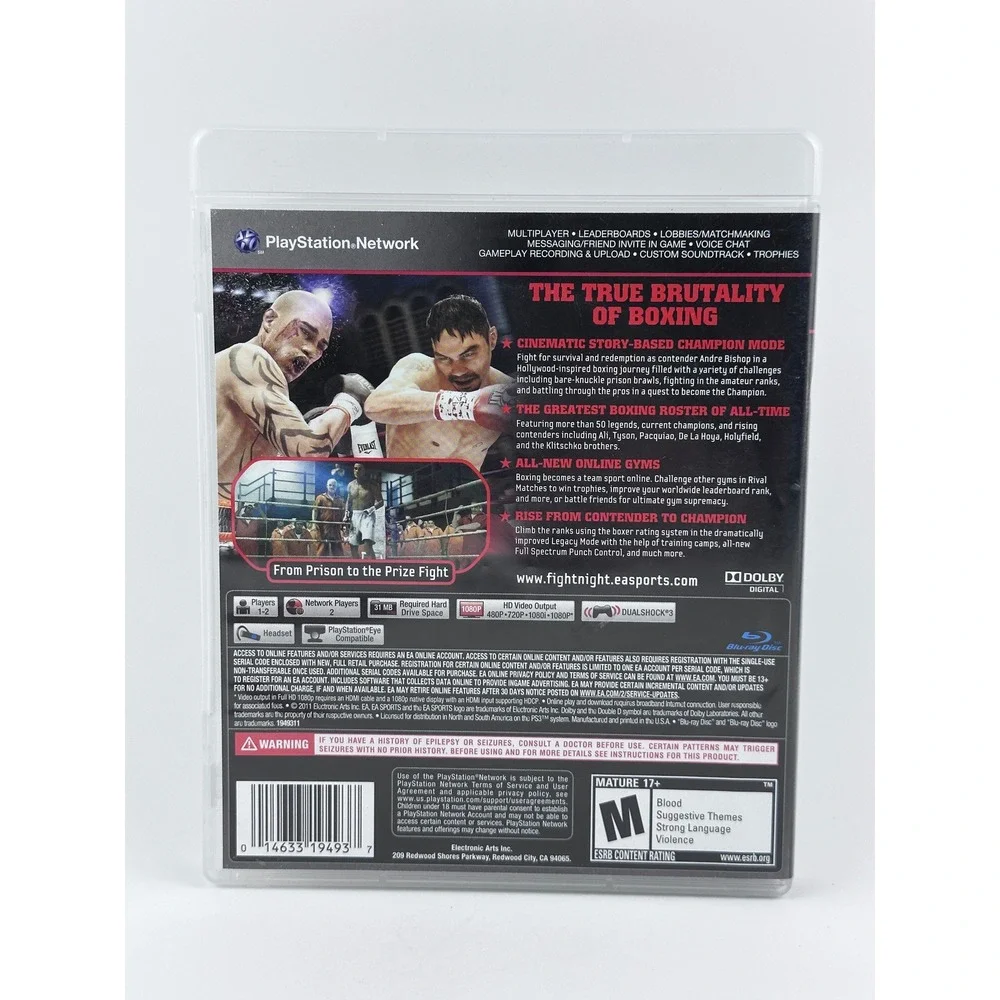 Fight Night Champion PS3 Game PlayStation‎ 3 Complete Boxing EA Sports